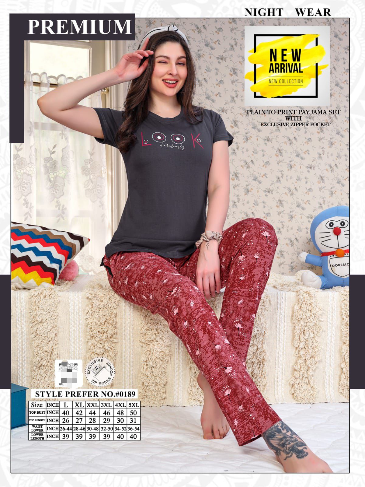 Vol At 0189 Summer Special Hosiery Cotton Night Suit Wholesale Price In Surat
